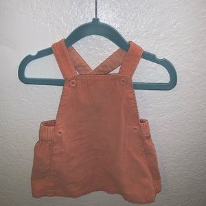 0-3m girls overall dress